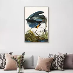 Kirklands Home Canvas Art|Louisiana Heron Framed Canvas Art Print Multi