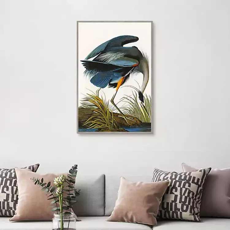 Kirklands Home Canvas Art|Louisiana Heron Framed Canvas Art Print Multi