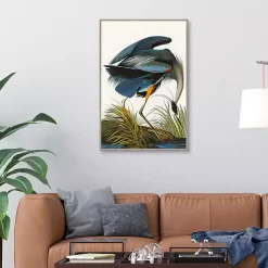 Kirklands Home Canvas Art|Louisiana Heron Framed Canvas Art Print Multi