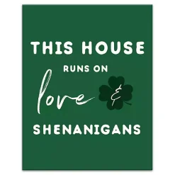 New Love & Shenanigans Canvas Art Print St Patricks Day Decorations
