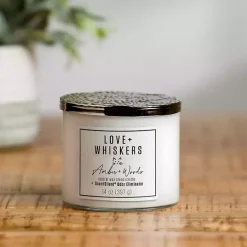 Clearance Love + Whiskers ScentSilent 3-Wick Jar Candle Candles