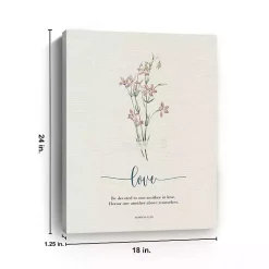 Kirklands Home Wall Quotes & Signs|Love Affirmations Canvas Art Print, 18x24 in.