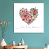 New Love Lives Here Heart Valentine's Canvas Art Print Valentines Day Decorations