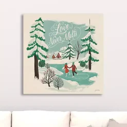 Love Never Melts Canvas Art Print Christmas Art & Wall Decor