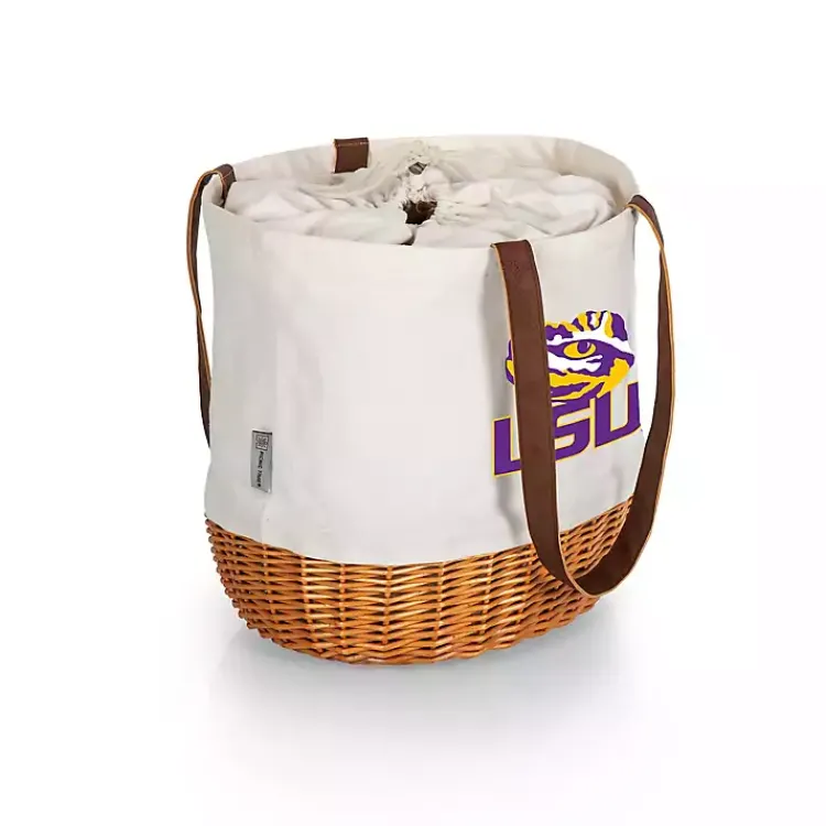 Kirklands Home Serving & Entertaining|LSU Tigers Canvas Tote Bag