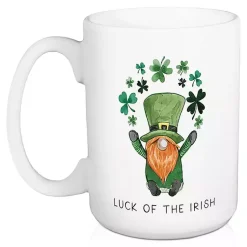 Kirklands Home Glassware & Drinkware|Luck of the Irish Shamrocks Mugs, Set of 2