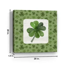 Sale Lucky Shamrock Canvas Art Print St Patricks Day Decorations