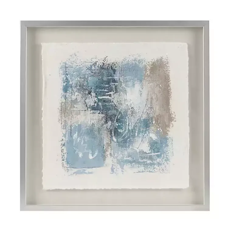 Kirklands Home Framed Art|Madison Park Blue Abstract Framed Art Print
