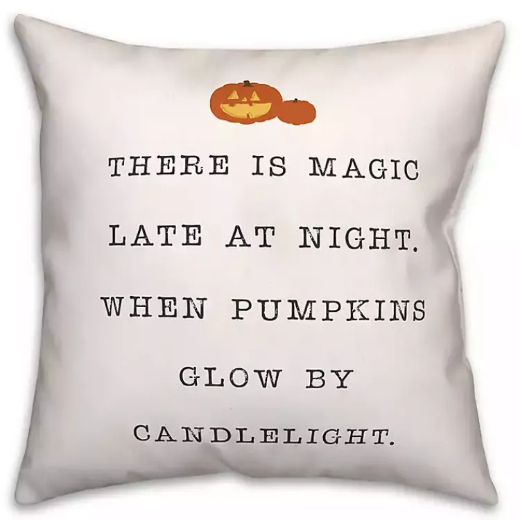 Sale Magic at Night Throw Pillow Halloween