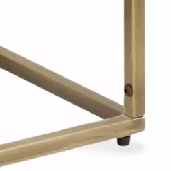 Kirklands Home Accent & End Tables|Mango Wood & Slim Karlsen Accent Table Gold