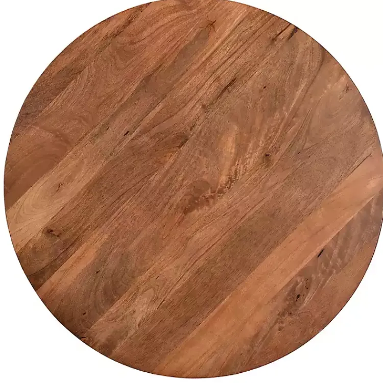 Kirklands Home Coffee Tables|Mango Wood and Black Iron Coffee Table Brown