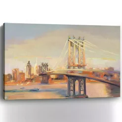 Kirklands Home Canvas Art|Manhattan Sunrise Canvas Art Print, 60x40 in.
