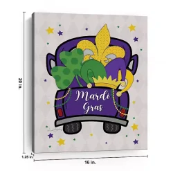 Discount Mardi Gras Fleur de Lis Truck Canvas Art Print Mardi Gras Decorations