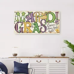 Sale Mardi Gras Mask Canvas Art Print, 40x20 in. Mardi Gras Decorations