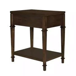 Kirklands Home Nightstands|Martha Stewart Dark Wood Nightstand Brown