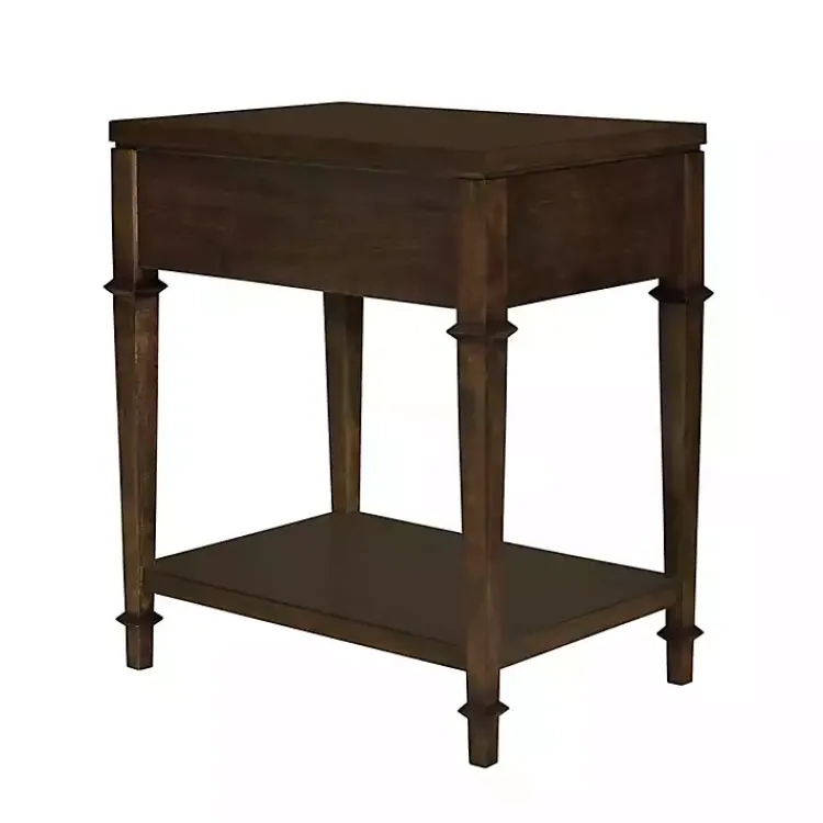 Kirklands Home Nightstands|Martha Stewart Dark Wood Nightstand Brown