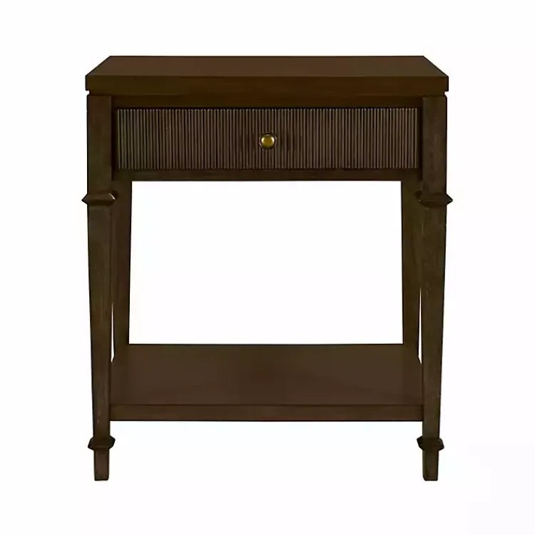 Kirklands Home Nightstands|Martha Stewart Dark Wood Nightstand Brown