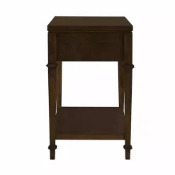 Kirklands Home Nightstands|Martha Stewart Dark Wood Nightstand Brown