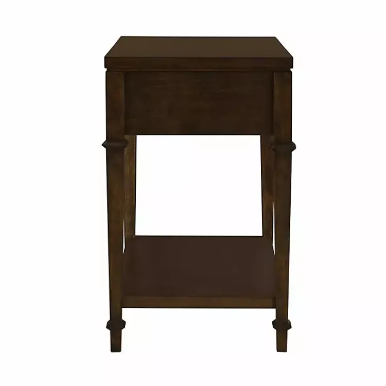 Kirklands Home Nightstands|Martha Stewart Dark Wood Nightstand Brown