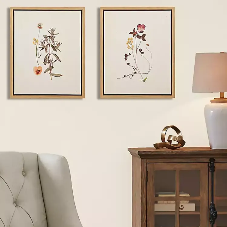 Kirklands Home Framed Art|Martha Stewart French Herbarium Framed Art Set Ivory
