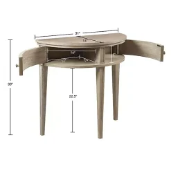 Kirklands Home Console Tables|Martha Stewart Half Moon Console Table Tan