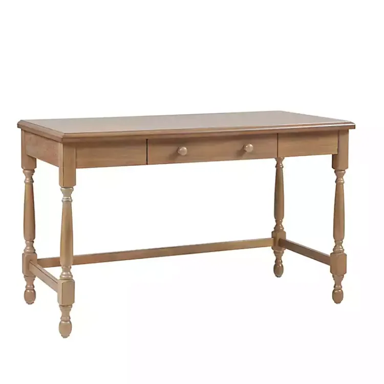 Kirklands Home Office Furniture|Martha Stewart Natural Wood Turned Legs Desk