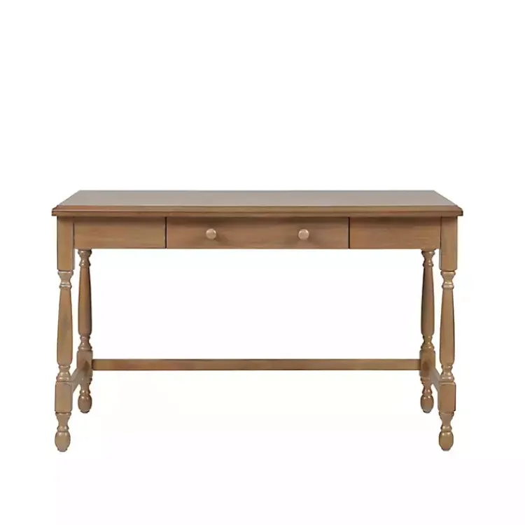 Kirklands Home Office Furniture|Martha Stewart Natural Wood Turned Legs Desk