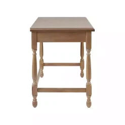 Kirklands Home Office Furniture|Martha Stewart Natural Wood Turned Legs Desk