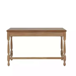 Kirklands Home Office Furniture|Martha Stewart Natural Wood Turned Legs Desk