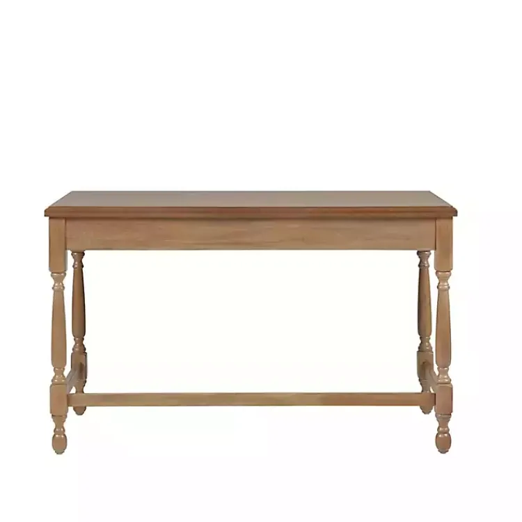Kirklands Home Office Furniture|Martha Stewart Natural Wood Turned Legs Desk