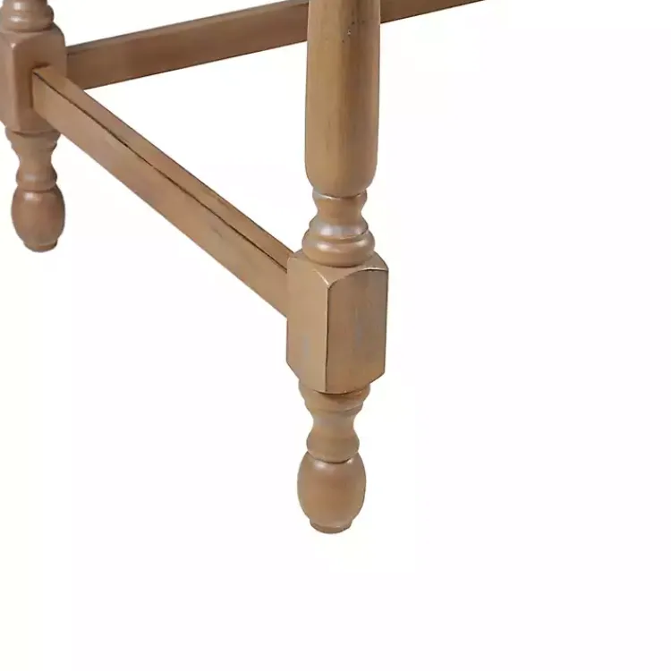 Kirklands Home Office Furniture|Martha Stewart Natural Wood Turned Legs Desk