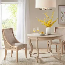 Kirklands Home Dining Chairs|Martha Stewart Swoop Back Dining Chair Tan