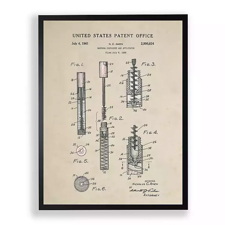 Kirklands Home Framed Art|Mascara Patent Framed Art Print