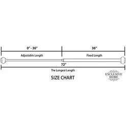 Kirklands Home Curtain Rods & Hardware|Matte Duke Curtain Rod, 72 in. Black