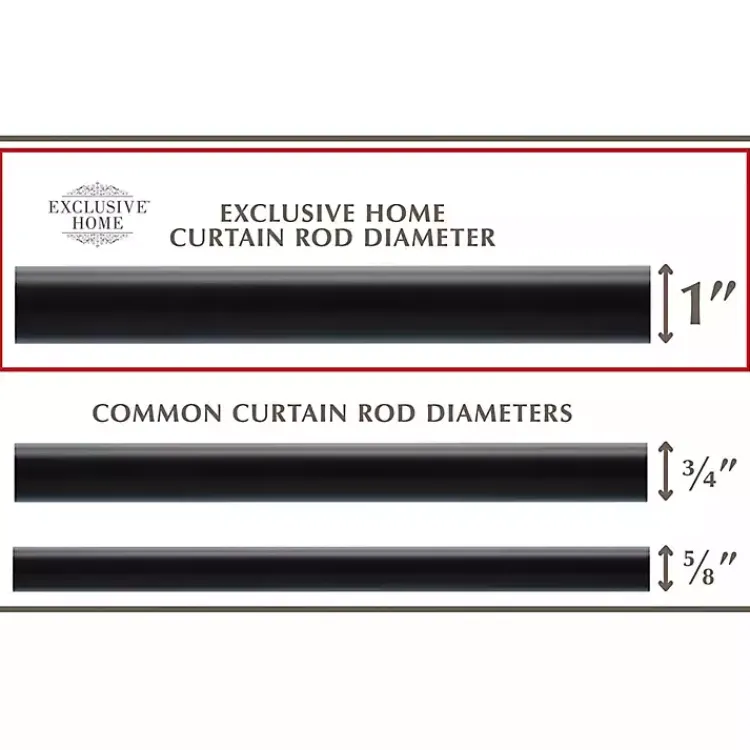 Kirklands Home Curtain Rods & Hardware|Matte Duke Curtain Rod, 120 in. Black