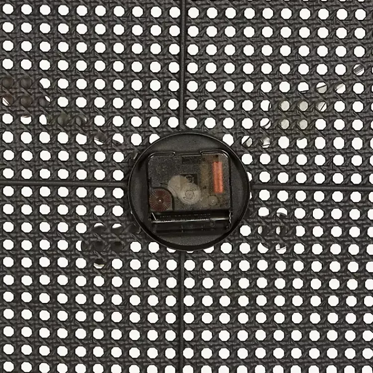 Kirklands Home Clocks|Matte Black Iron Wall Clock, 32 in.