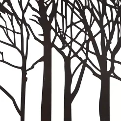 Kirklands Home Wall Plaques|Matte Metal Tree Frame Wall Plaque Black