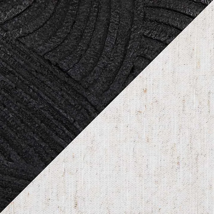 Kirklands Home Table Lamps|Matte Black Round Kona Table Lamps, Set of 2 Tan