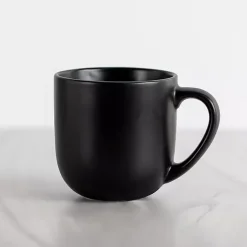Kirklands Home Glassware & Drinkware|Matte Simple Things Mug Black