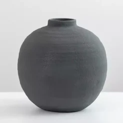 Matte Charcoal Rotund Vase Vases