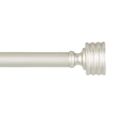 Kirklands Home Curtain Rods & Hardware|Matte Nickel Stacked Cylinder Curtain Rod, 120 in.
