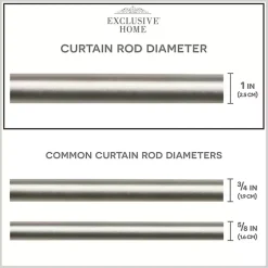 Kirklands Home Curtain Rods & Hardware|Matte Nickel Stacked Cylinder Curtain Rod, 120 in.