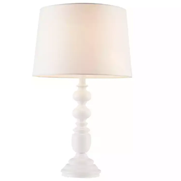 Kirklands Home Table Lamps|Matte Candlestick Martha Stewart Table Lamp White