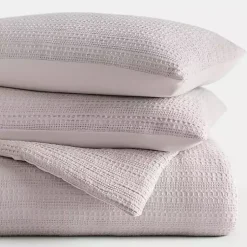 Kirklands Home Comforters|Mauve Waffle Ultra-Soft 3-pc. Twin Comforter Set Pink