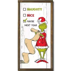 Sale Maybe Next Year Grinch Wall Plaque Christmas Art & Wall Decor