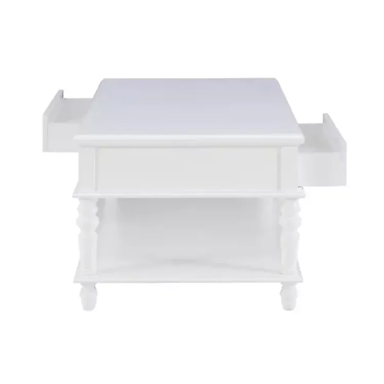 Kirklands Home Coffee Tables|McGhie 2-Drawer Coffee Table White