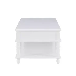 Kirklands Home Coffee Tables|McGhie 2-Drawer Coffee Table White
