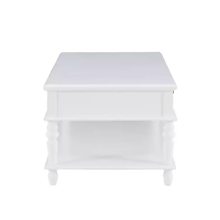 Kirklands Home Coffee Tables|McGhie 2-Drawer Coffee Table White