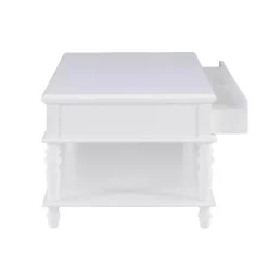 Kirklands Home Coffee Tables|McGhie 2-Drawer Coffee Table White