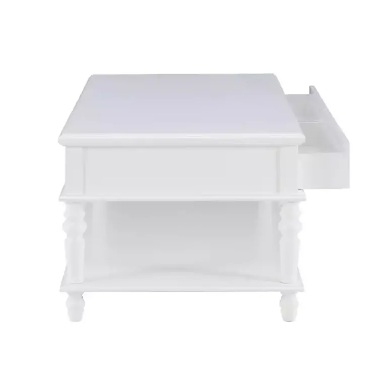 Kirklands Home Coffee Tables|McGhie 2-Drawer Coffee Table White